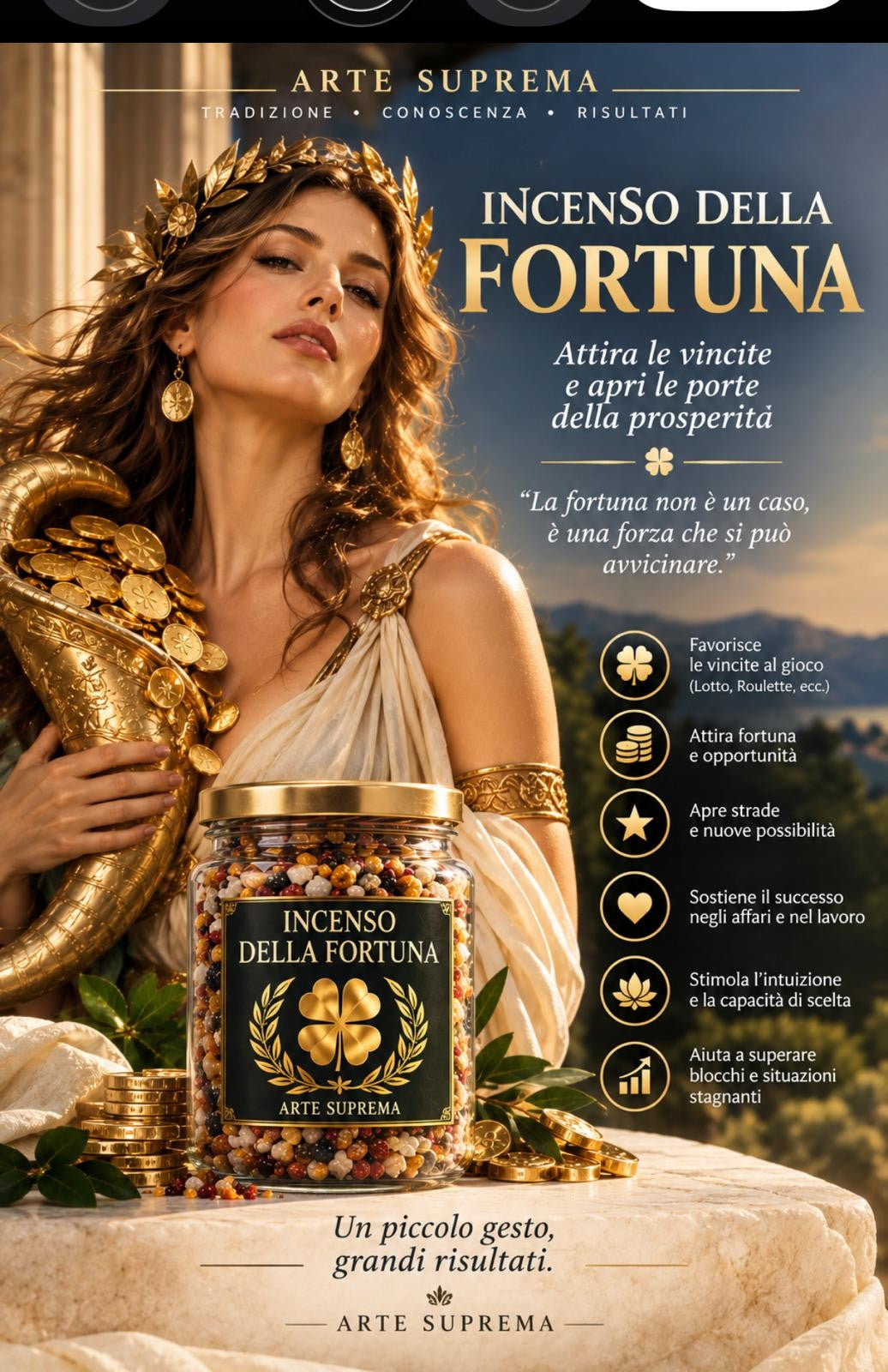 Incenso Fortuna e Vincite