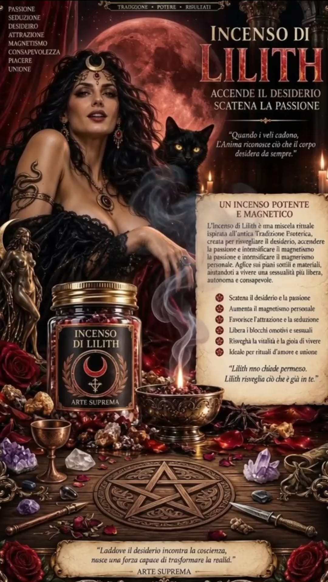 Incenso di Lilith per energia sessuale